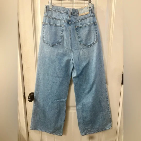 MOTHER Snacks Funnel High Waist Wide Leg jeans - Picture 9 of 14